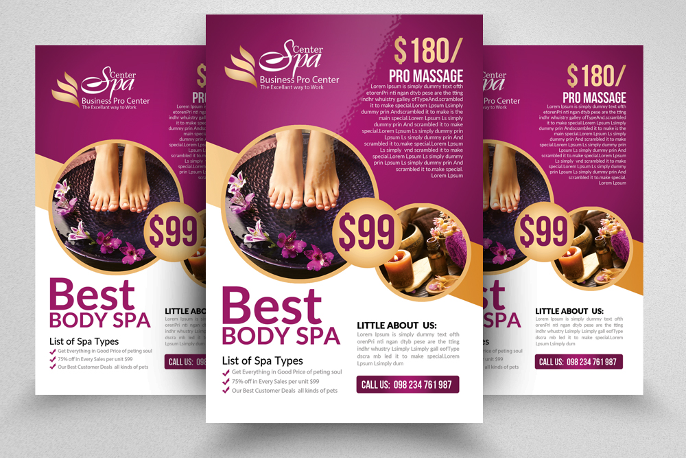 spa and beauty posters