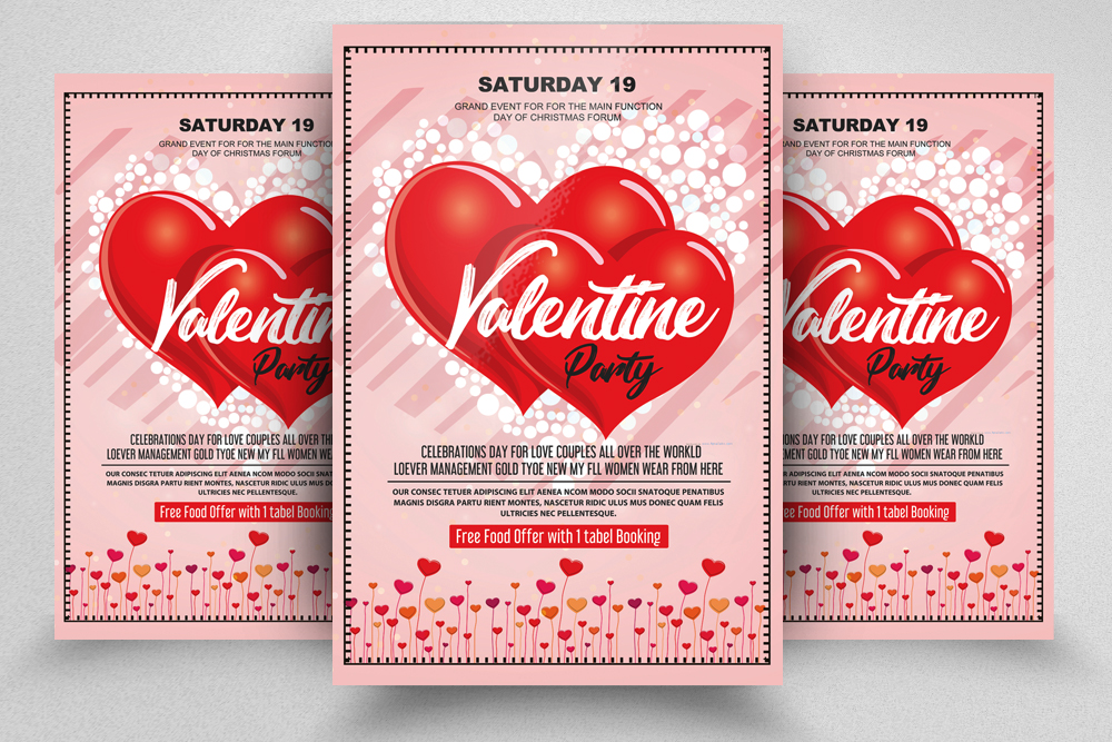 Valentine Day flyers