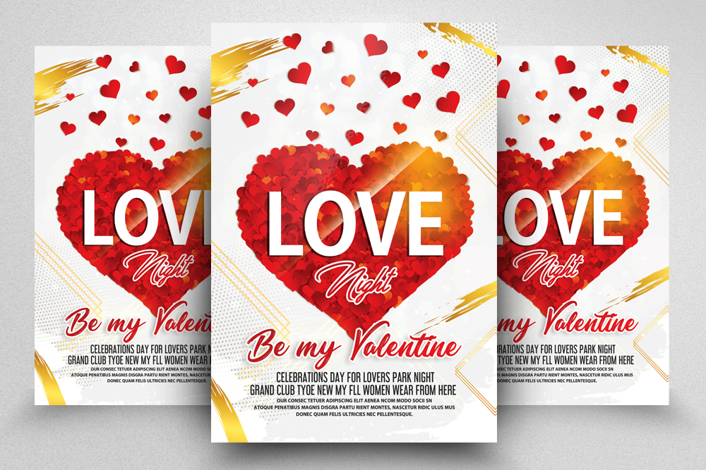 Valentine Day flyers