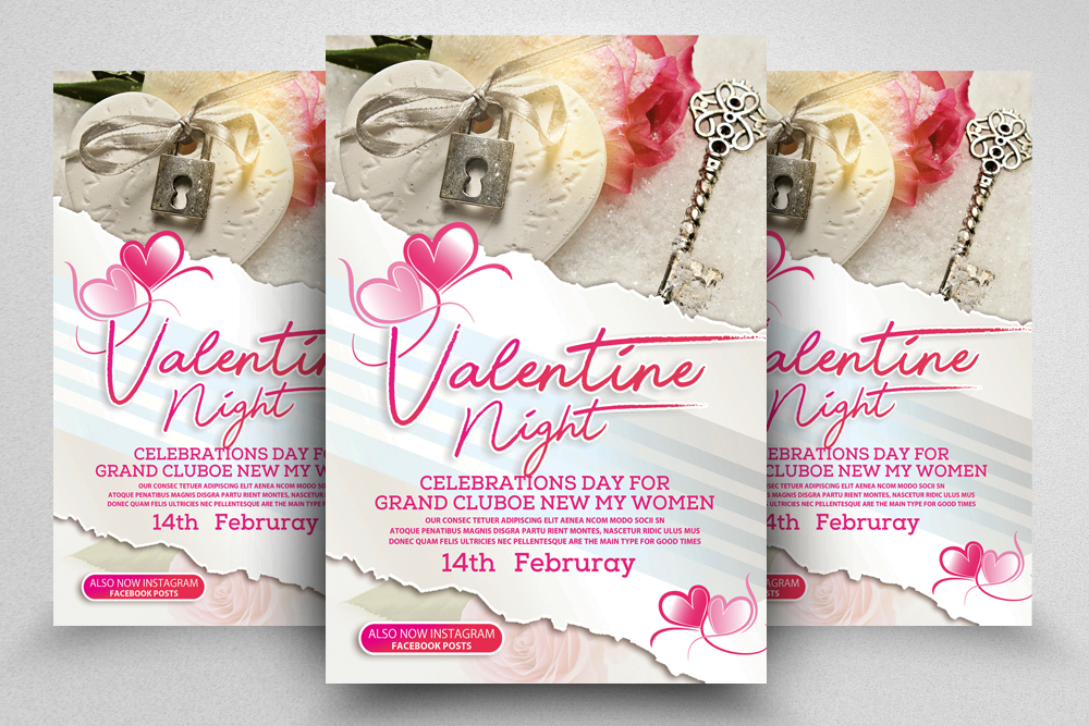 Valentine Day flyers