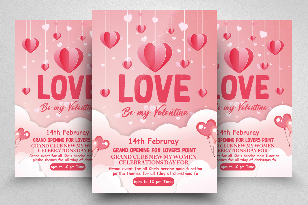 Valentine Day flyers