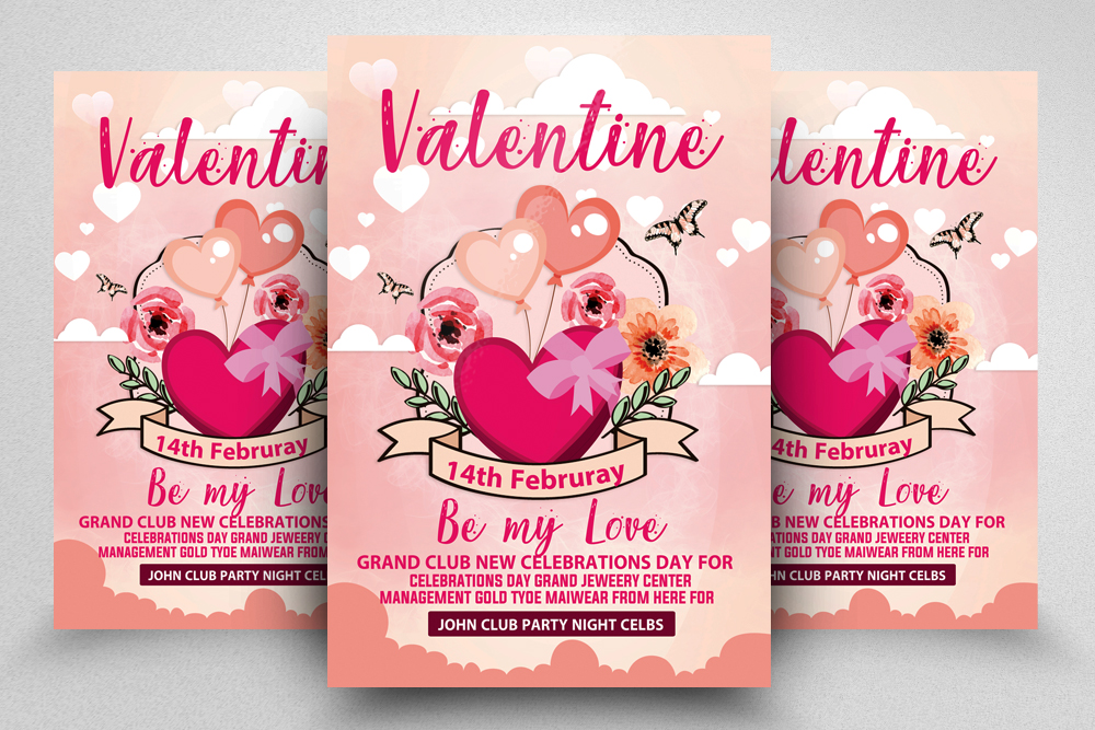 Valentine Day flyers