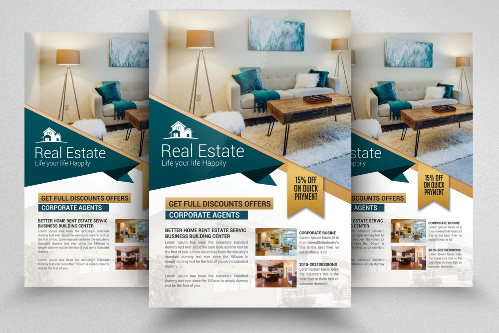 real estate flyers poster