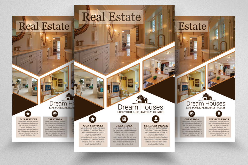 real estate flyers poster