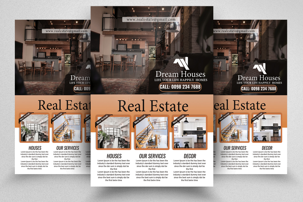real estate flyers poster