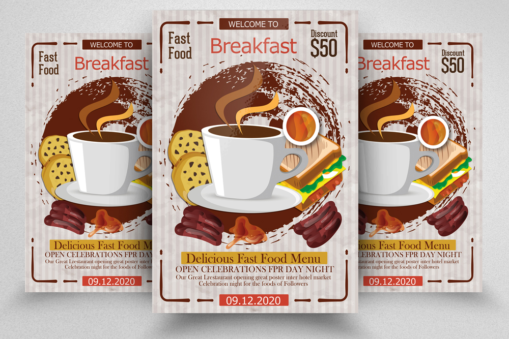 restaurant menu flyers