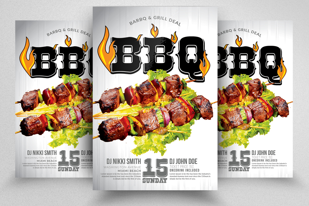 restaurant menu flyers
