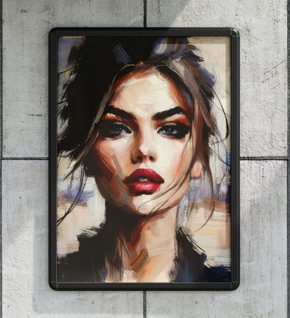 abstract art frame
