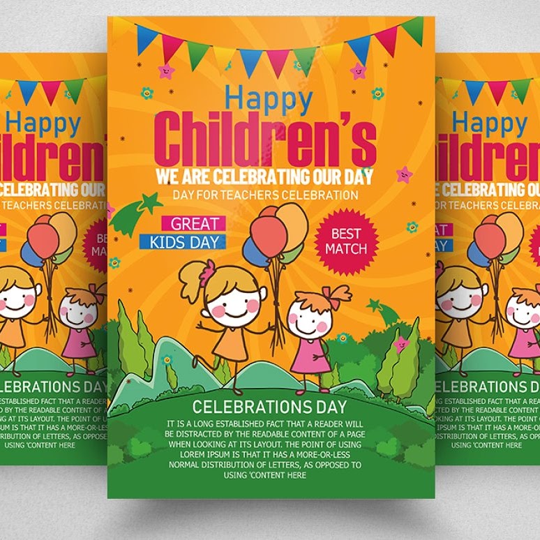 Children day flyer