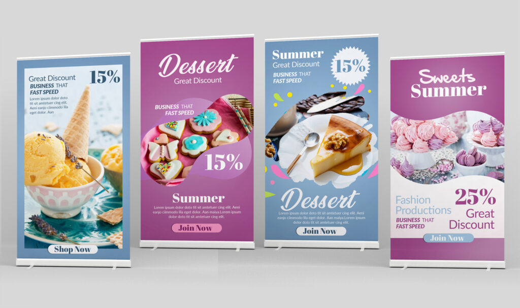 Roll up banners