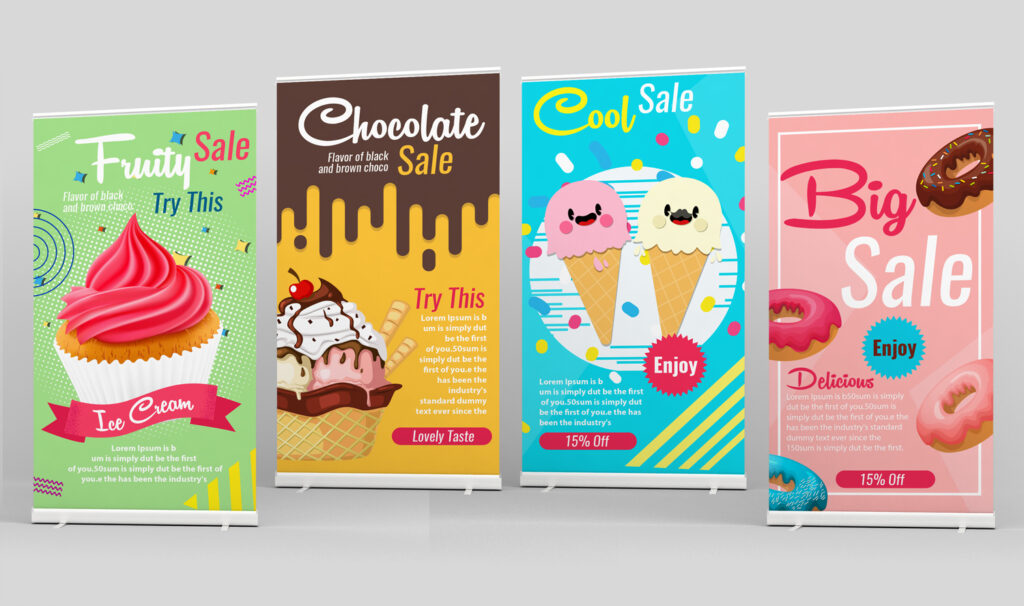 Roll up banners