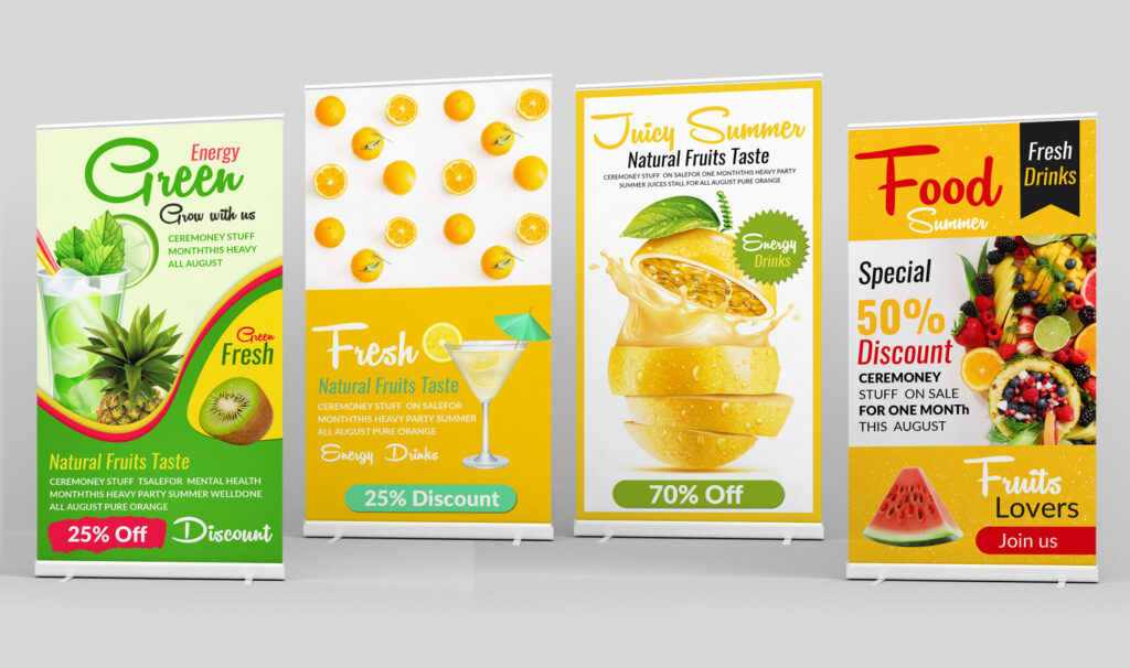 Roll up banners