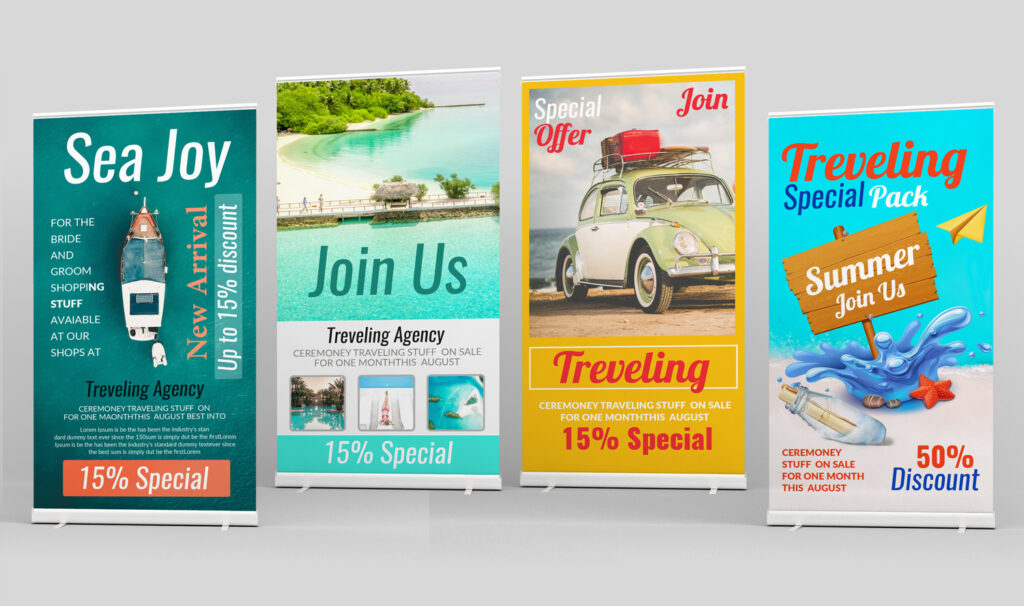 Roll up banners