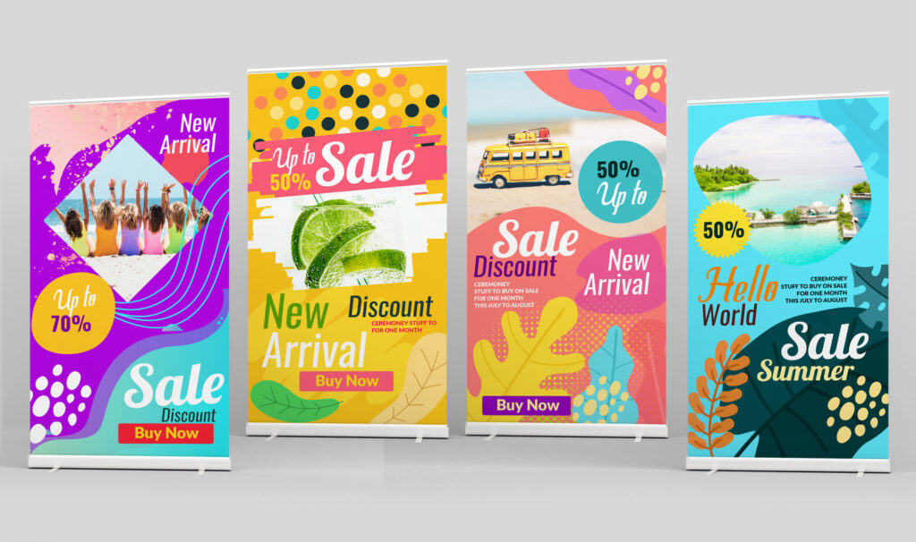 Roll up banners