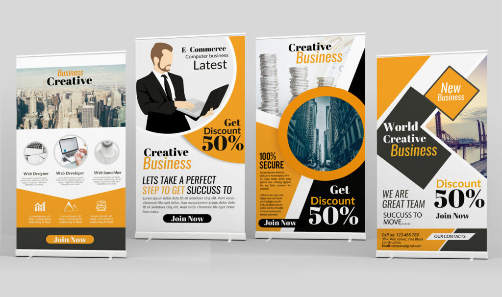 Roll up banners