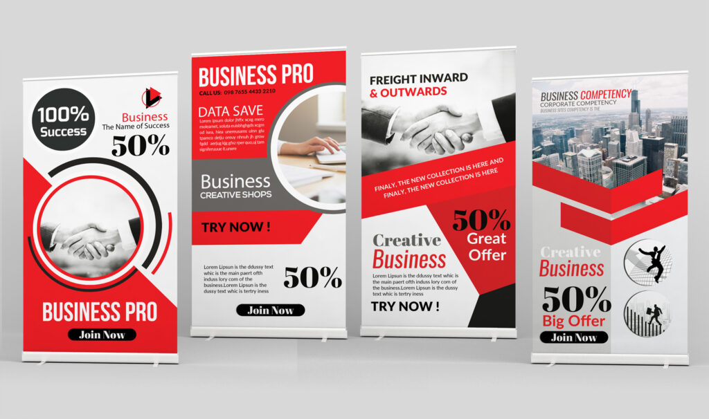 Roll up banners