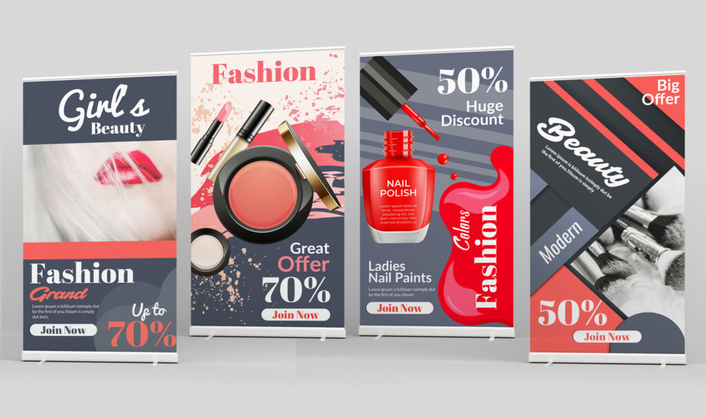 Roll up banners