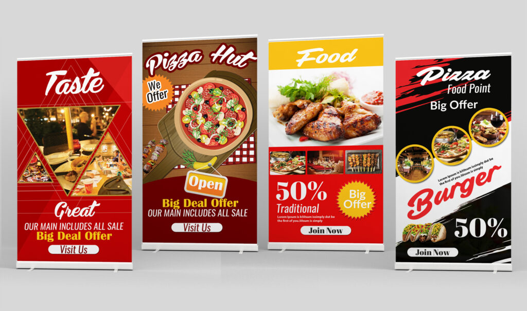 Roll up banners