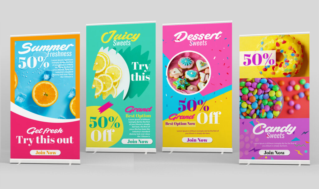 Roll up banners