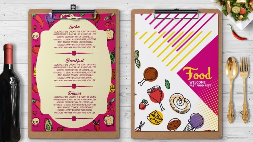 Food Menu design