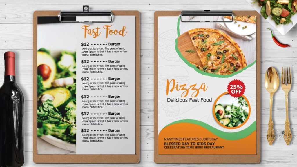 Food Menu design