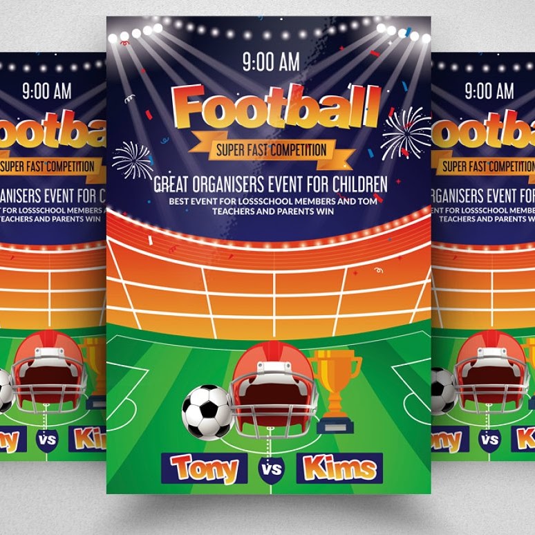 Football match flyer