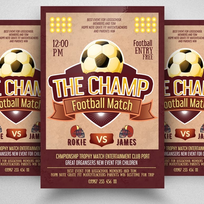 Football match flyer