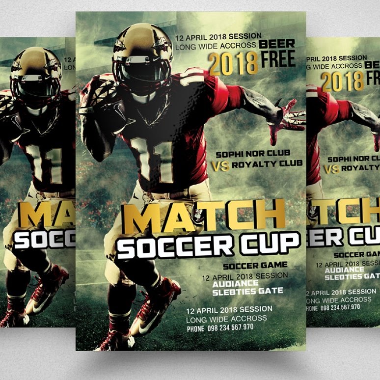 Football match flyer