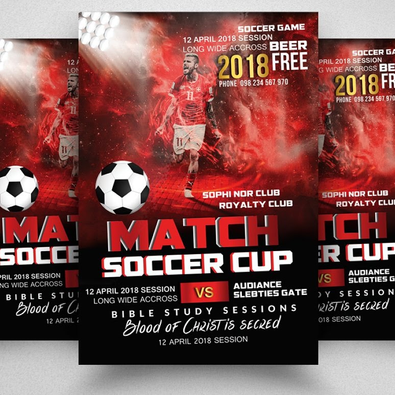 Football match flyer