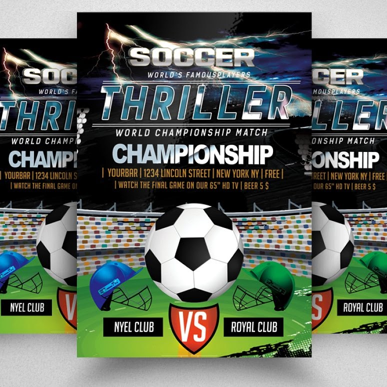 Football match flyer