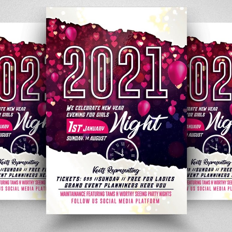 Happy New Year Party Flyer