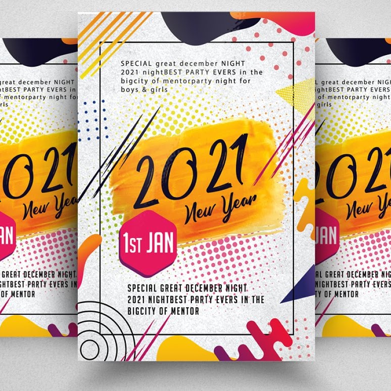 Happy New Year Party Flyer
