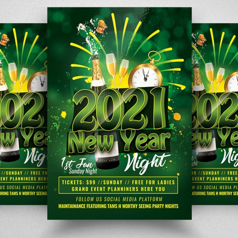 Happy New Year Party Flyer