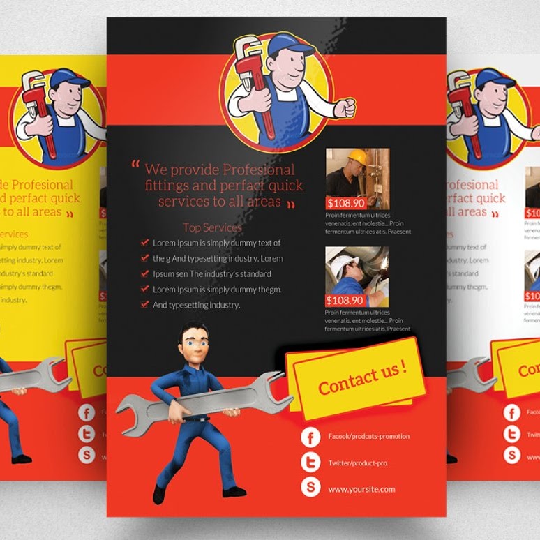 plumber flyer