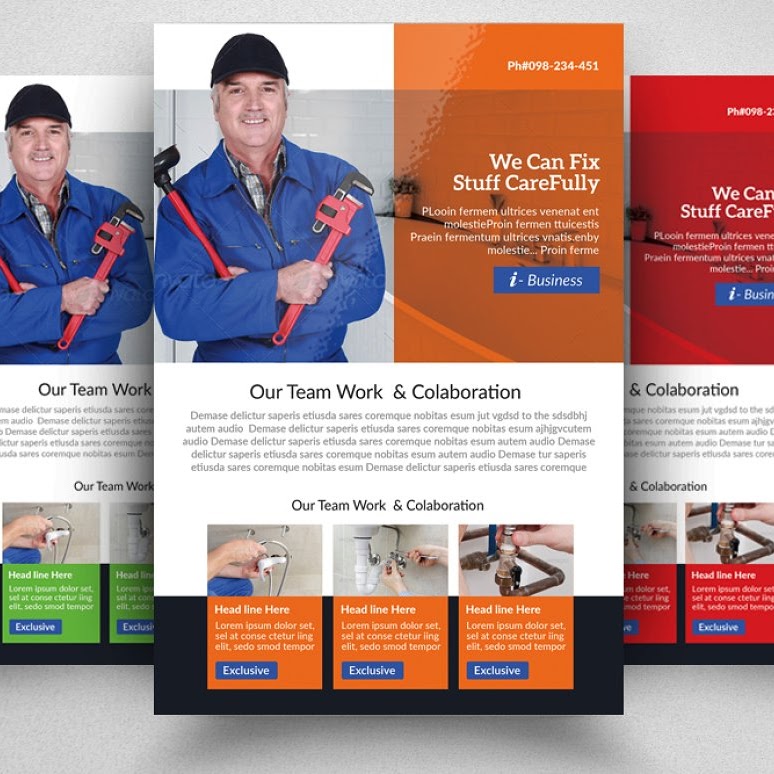 plumber flyer