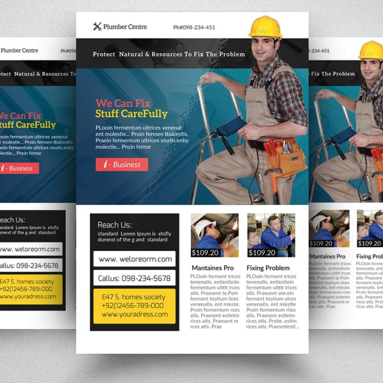 plumber flyer