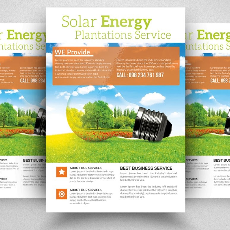 solar energy flyer
