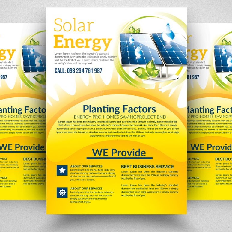 solar energy flyer